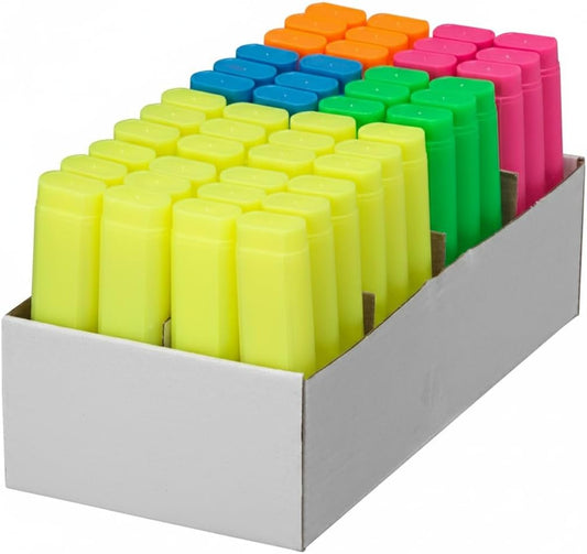 48-Pack Fluorescent Highlighter Pens