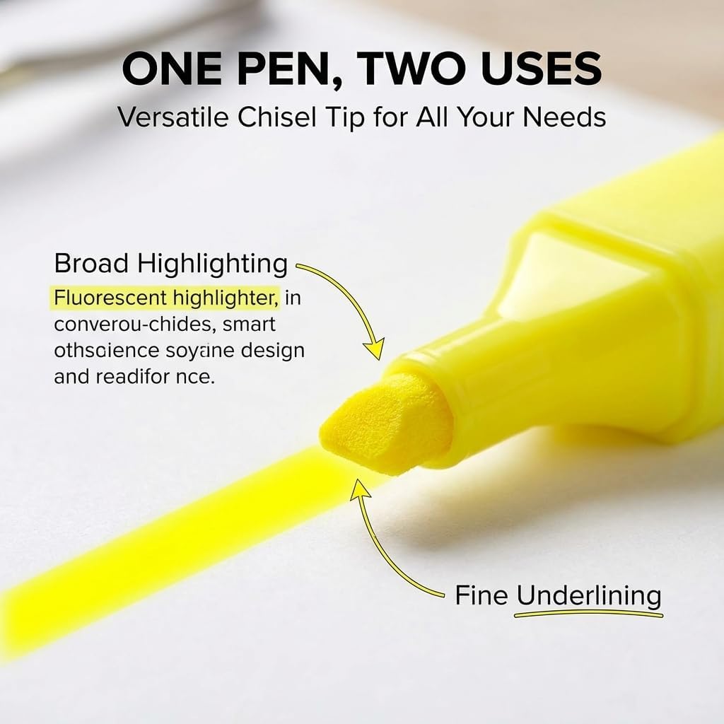 48-Pack Fluorescent Highlighter Pens