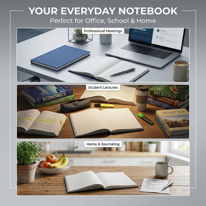 A4 Hardback Notebook - Feint Ruled